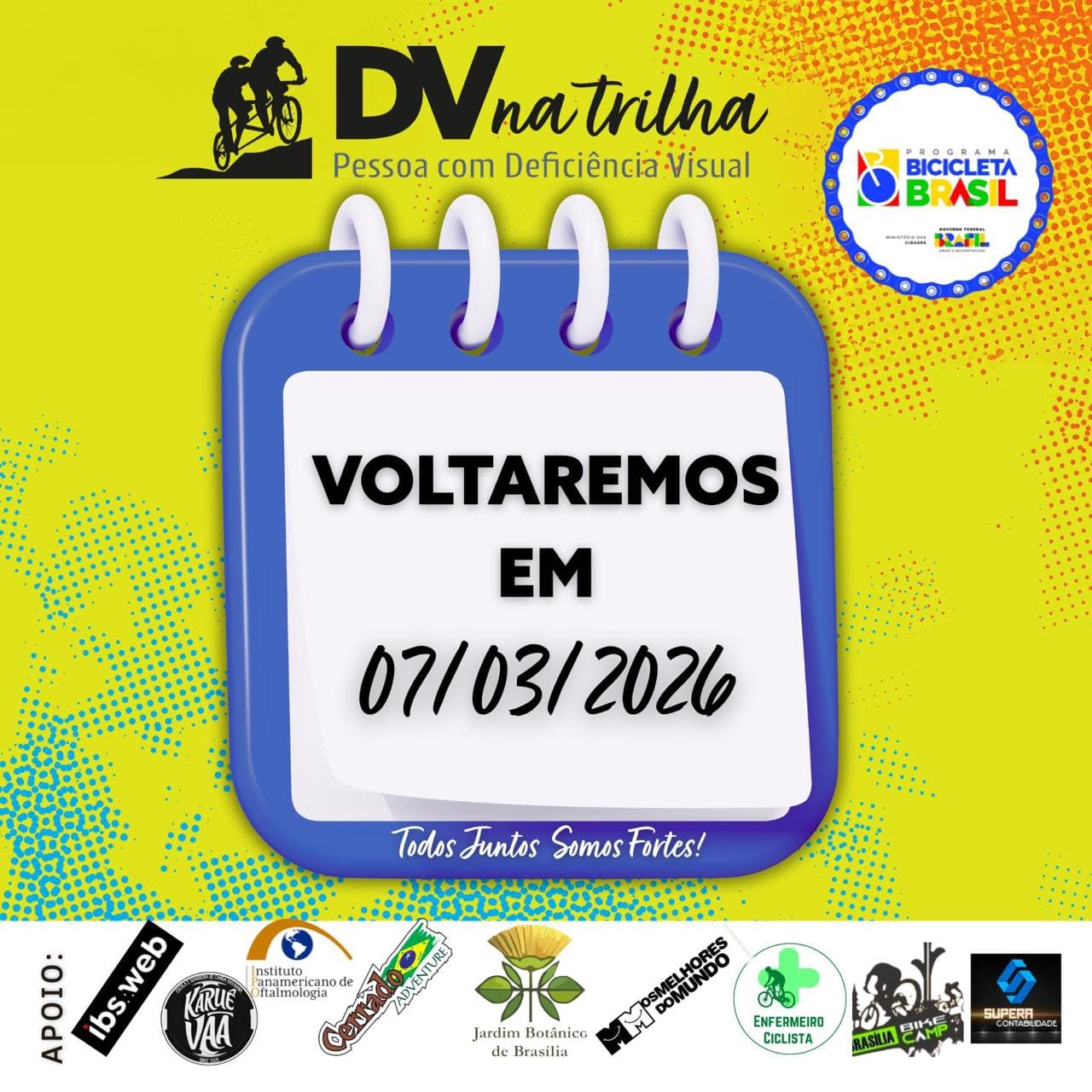 Voltaremos em 07/03/2026