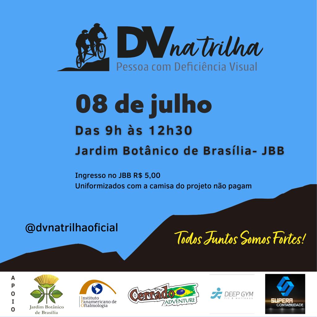 #PraTodosVerem - Card publicitário em fundo azul royal.